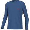 imageHUK Boys Kc Pursuit Long Sleeve Fishing Shirt for KidsFlag Fish  Set Sail