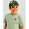 imageHUK Boys Performance Fishing Graphic Tee Short Sleeve TShirt for KidsFish Huk  Fog Green