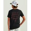 imageHUK Boys Performance Fishing Graphic Tee Short Sleeve TShirt for KidsRace Flag  Black