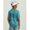 imageHUK Boys Performance Fishing Graphic Tee Short Sleeve TShirt for KidsSail Away  Storm Blue
