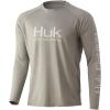 imageHUK Kids Pursuit Long Sleeve Sun Protecting Fishing ShirtOvercast Grey
