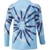 imageHUK Kids Pursuit Long Sleeve Sun Protecting Fishing ShirtSpiral Dye  Baltic Sea