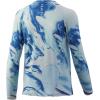 imageHUK Kids Pursuit Long Sleeve Sun Protecting Fishing ShirtTie Dye Lava  Seafoam