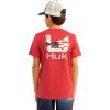 imageHUK Boys Performance Fishing Graphic Tee Short Sleeve TShirt for KidsFish Huk  Channel Marker