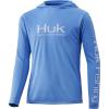 imageHUK Kids Icon X Hoodie LongSleeve Shirt with Sun ProtectionCarolina Blue