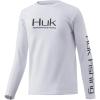 imageHUK Kids Icon X LongSleeve Shirt with Sun ProtectionWhite  New Logo