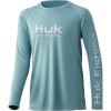 imageHUK Kids Pursuit Long Sleeve Sun Protecting Fishing ShirtPorcelain Blue