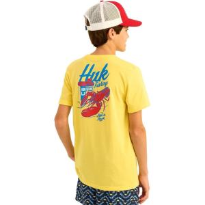 imageHUK Boys Performance Fishing Graphic Tee Short Sleeve TShirt for KidsLowcountry  Yellowfin