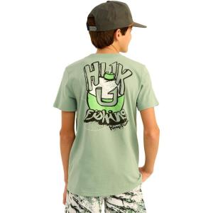 imageHUK Boys Performance Fishing Graphic Tee Short Sleeve TShirt for KidsRad  Fog Green