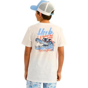 imageHUK Boys Performance Fishing Graphic Tee Short Sleeve TShirt for KidsRad  White 30