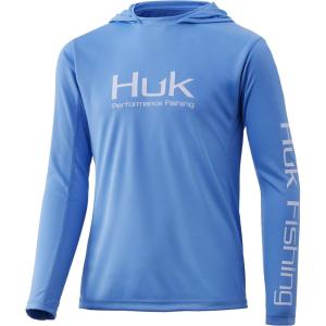 imageHUK Kids Icon X Hoodie LongSleeve Shirt with Sun ProtectionCarolina Blue