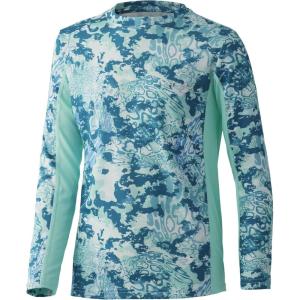 imageHUK Kids Icon X LongSleeve Shirt with Sun ProtectionTide Change  Sea Floor