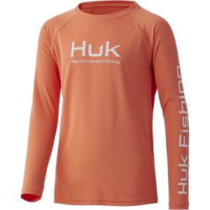 imageHUK Kids Pursuit Long Sleeve Sun Protecting Fishing ShirtFresh Salmon