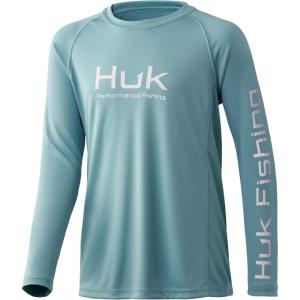 imageHUK Kids Pursuit Long Sleeve Sun Protecting Fishing ShirtPorcelain Blue