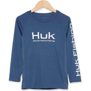 imageHUK Kids Pursuit Long Sleeve Sun Protecting Fishing ShirtSargasso Sea  New Logo