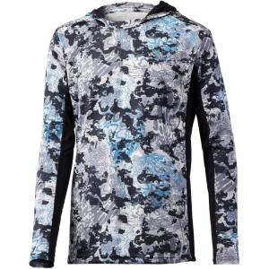 imageHUK UnisexChild Icon X Hoodie  Kids LongSleeve Shirt with Sun ProtectionTide Change  Perigian
