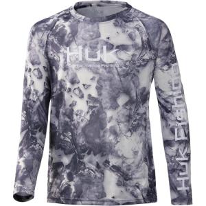 imageHUK boys unisexchild Pursuit Camo Shirt  Kids Long Sleeve Performance ShirtMossy Oak Leeward