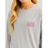 imageHUK Boys Pursuit Pattern Long Sleeve Fishing Shirt for KidsHuk and Bars  Harbor Mist