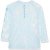 imageHUK Boys Pursuit Pattern Long Sleeve Fishing Shirt for KidsKelp Wash Heather  Crystal Blue