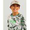 imageHUK Boys Pursuit Pattern Long Sleeve Fishing Shirt for KidsMossy Oak  Fog Green