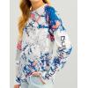 imageHUK Boys Pursuit Pattern Long Sleeve Fishing Shirt for KidsMossy Oak  Ocean Blue