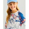 imageHUK Boys Pursuit Pattern Long Sleeve Fishing Shirt for KidsMossy Oak  Ocean Blue