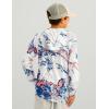 imageHUK Boys Pursuit Pattern Long Sleeve Fishing Shirt for KidsMossy Oak  Ocean Blue