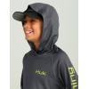 imageHUK Boys Pursuit Patterned Crew Sleeve Performance Shirt for KidsVolcanic Ash