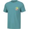 imageHUK Mens Fishing Graphic Tee Performance Short Sleeve QuickDryElectric Bass  Marine Blue