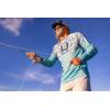 imageHUK Mens Kc Scott Patterned Pursuit Performance Fishing ShirtApex Vert Fade  Marine Blue