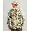 imageHUK Mens Kc Scott Patterned Pursuit Performance Fishing ShirtApex Vert Fade  Moss