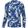 imageHUK Mens Kc Scott Patterned Pursuit Performance Fishing ShirtPhantom Scales  Set Sail