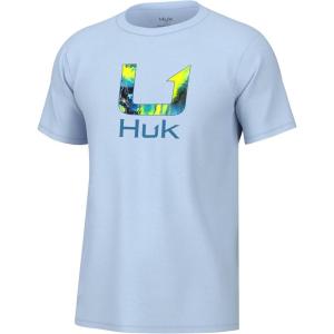 imageHUK Mens Fishing Graphic Tee Performance Short Sleeve QuickDryMahi Fill  Ice Water