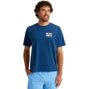 imageHUK Mens Fishing Graphic Tee Performance Short Sleeve QuickDryTrophy Flag  Set Sail