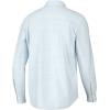 imageHUK Mens Tide Point Pattern Long Sleeve Shirt Fishing Button DownMini Check  Crystal Blue