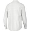 imageHUK Mens Tide Point Pattern Long Sleeve Shirt Fishing Button DownMini Check  White