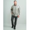 imageHUK Mens Tide Point Pattern Long Sleeve Shirt Fishing Button DownStorm Blue