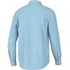 imageHUK Mens Tide Point Solid Long Sleeve Shirt ButtonCrystal Blue