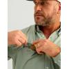 imageHUK Mens Tide Point Solid Long Sleeve Shirt ButtonFog Green