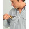 imageHUK Mens Tide Point Solid Long Sleeve Shirt ButtonHarbor Mist