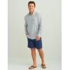 imageHUK Mens Tide Point Solid Long Sleeve Shirt ButtonHarbor Mist