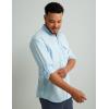 imageHUK Mens Tide Point Solid Long Sleeve Shirt ButtonIce Water