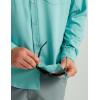 imageHUK Mens Tide Point Solid Long Sleeve Shirt ButtonMarine Blue