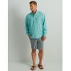 imageHUK Mens Tide Point Solid Long Sleeve Shirt ButtonMarine Blue