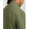 imageHUK Mens Tide Point Solid Long Sleeve Shirt ButtonMoss