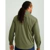 imageHUK Mens Tide Point Solid Long Sleeve Shirt ButtonMoss