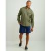 imageHUK Mens Tide Point Solid Long Sleeve Shirt ButtonMoss