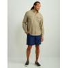 imageHUK Mens Tide Point Solid Long Sleeve Shirt ButtonOverland Trek