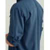 imageHUK Mens Tide Point Solid Long Sleeve Shirt ButtonSargasso Sea