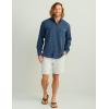 imageHUK Mens Tide Point Solid Long Sleeve Shirt ButtonSargasso Sea